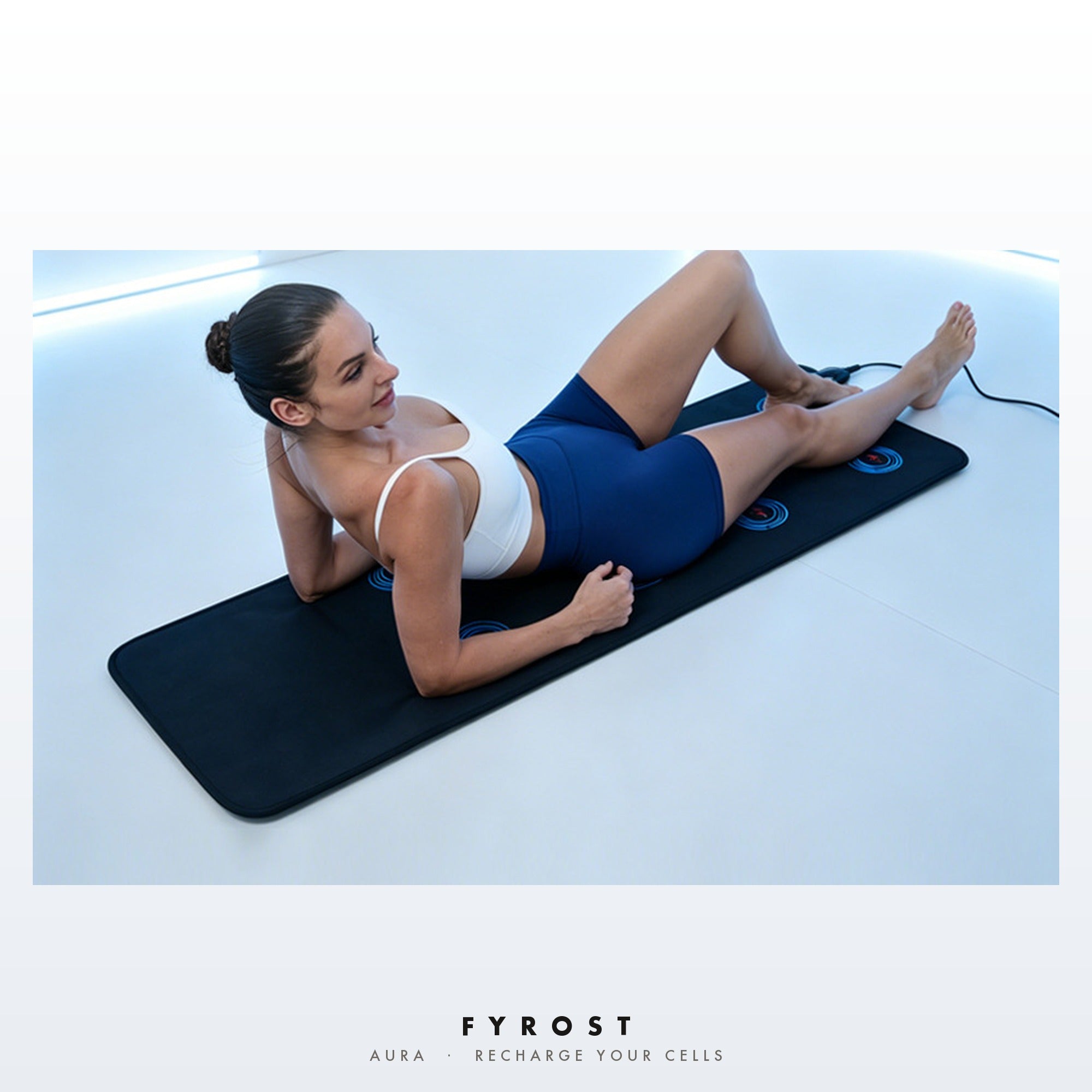 Recharging on the FYROST Aura PEMF mat