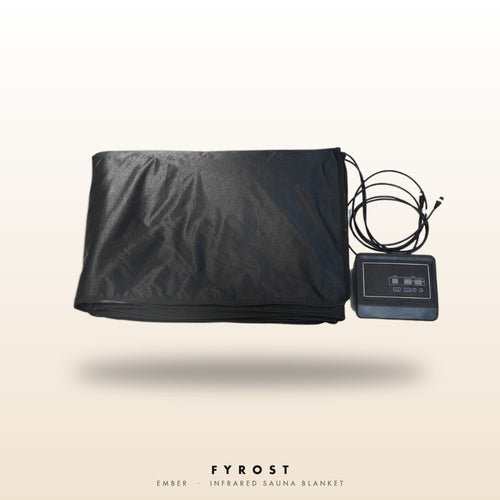 FYROST Ember infrared sauna blanket with dual-zone controller