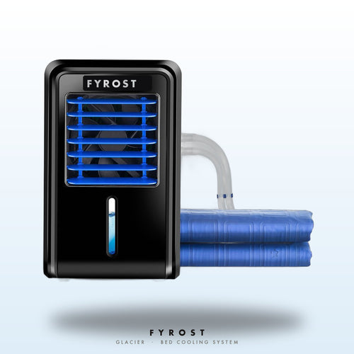 FYROST Glacier bed cooling system — chiller and pad