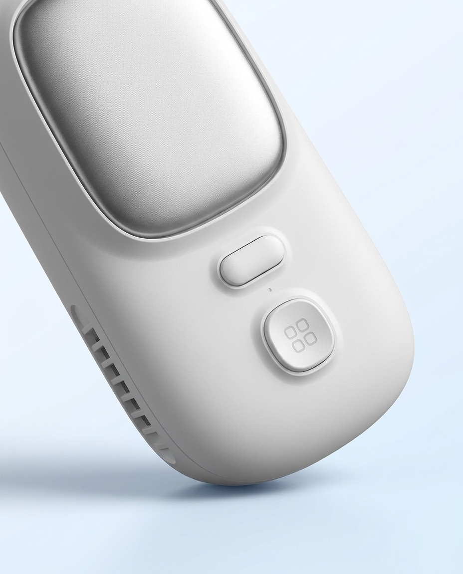 Mist cooling plate, one-touch buttons and vent detail