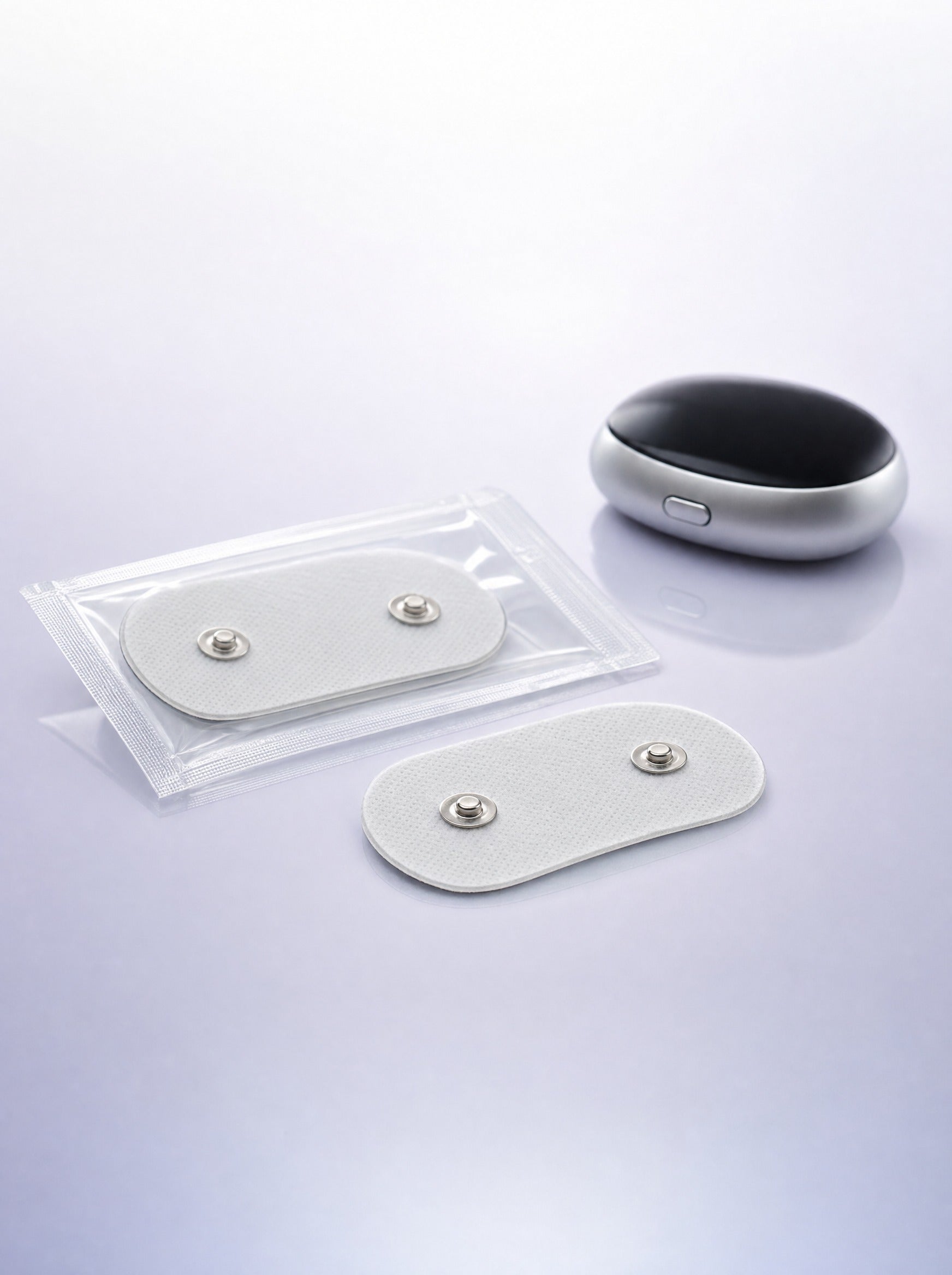 FYROST Hush adhesive gel electrode pads, the consumable part of the device